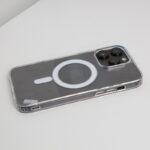 ⁦كفر جوال شفاف لأجهزة ايفون 15 برو ماكس يدعم الشحن اللاسلكي⁩ - الصورة ⁦8⁩