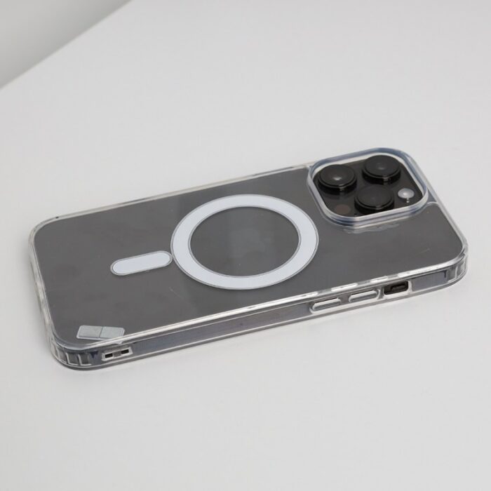 ⁦كفر جوال شفاف لأجهزة ايفون 15 برو ماكس يدعم الشحن اللاسلكي⁩ - الصورة ⁦8⁩