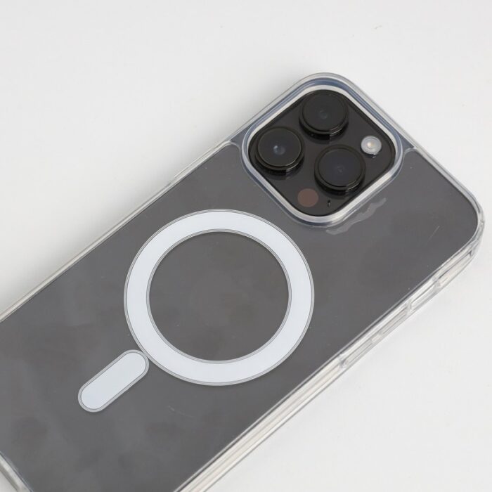 ⁦كفر جوال شفاف لأجهزة ايفون 15 برو ماكس يدعم الشحن اللاسلكي⁩ - الصورة ⁦9⁩