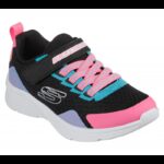حذاء سكيتشرز ميكرو سبيس برايت ريتروس للأطفال لون أسود وزهري-Skechers Kids' Microspec - Bright Retros Shoes