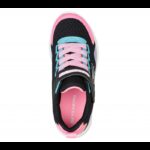 ⁦حذاء سكيتشرز ميكرو سبيس برايت ريتروس للأطفال لون أسود وزهري-Skechers Kids' Microspec - Bright Retros Shoes⁩ - الصورة ⁦3⁩