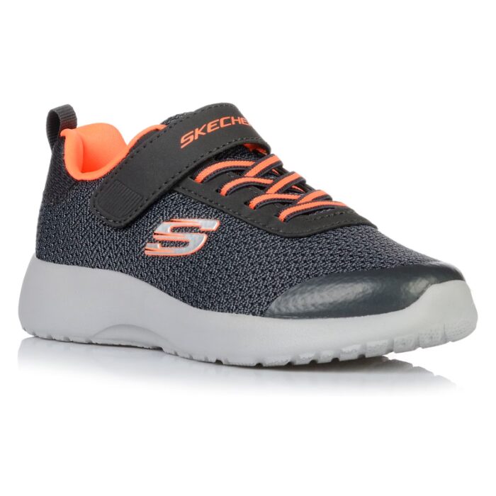 ⁦Skechers Kids' Dynamight - Ultra Torque Shoes- حذاء سكيتشرز ديانا ألترا تورق للأطفال لون أسود ورمادي ونعل أبيض⁩ - الصورة ⁦5⁩