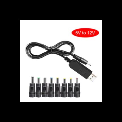 كيبل محول لرفع الطاقة الى 12فولت USB إلى DC