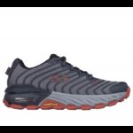 ⁦Skechers Men's Max Protect - Paragon Shoes - حذاء سكيتشرز ماكس بروتيكت- باراجون للرجال لون أسود ورمادي⁩ - الصورة ⁦2⁩