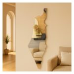 ⁦مرآة بتصميم خارطة فلسطين أكريليك⁩ - الصورة ⁦2⁩