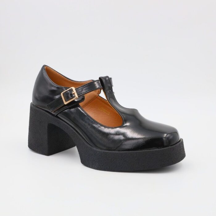 ⁦حذاء روكي للصبايا طبي من Silia Comfort لون أسود⁩ - الصورة ⁦2⁩