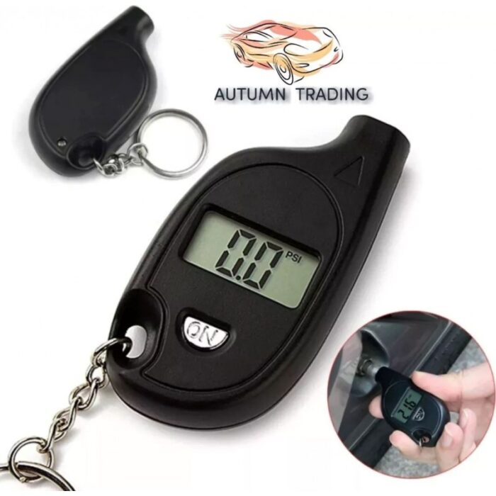⁦مقياس رقمي عالي الدقة لضغط إطارات السيارات – شاشة LCD لقياس ضغط الهواء بدقة وسهولة⁩ - الصورة ⁦2⁩