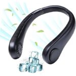 ⁦مروحة رقبة صغيرة محمولة 1200 مللي أمبير - قابلة لإعادة الشحن - ذات 3 سرعات⁩ - الصورة ⁦2⁩