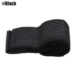 ⁦مشد ركبة مطاطي مرن – دعم وحماية للركبة، قابل للتعديل بطول 40 سم – لون أسود⁩ - الصورة ⁦6⁩