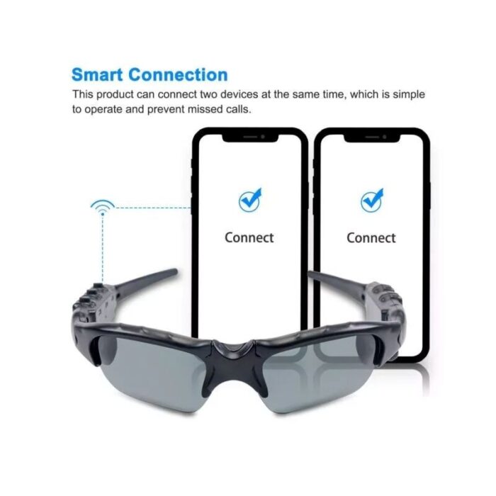 ⁦نظارة شمسية مع سماعة لاسلكية بلوتوث مع ميكروفون- مثالية أثناء ركوب الدراجات أو قيادة السيارة⁩ - الصورة ⁦5⁩