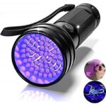 ⁦كشاف يدوي بالأشعة فوق البنفسجية (51 لمبة) يعمل بالبطارية، مثالي لفحص النقود والكشف عن البقع وآثار الحيوانات الأليفة غير المرئية.⁩ - الصورة ⁦3⁩