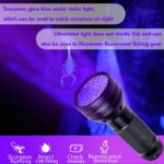 ⁦كشاف يدوي بالأشعة فوق البنفسجية (51 لمبة) يعمل بالبطارية، مثالي لفحص النقود والكشف عن البقع وآثار الحيوانات الأليفة غير المرئية.⁩ - الصورة ⁦5⁩