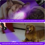 ⁦كشاف يدوي بالأشعة فوق البنفسجية (51 لمبة) يعمل بالبطارية، مثالي لفحص النقود والكشف عن البقع وآثار الحيوانات الأليفة غير المرئية.⁩ - الصورة ⁦7⁩