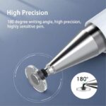 ⁦قلم لمس مغناطيسي Stylus Pen ذات 2 رؤوس - مثالي للرسم والكتابة بدقة عالية على التابلت والهواتف، غطاء مغناطيسي أنيق، وكتابة صامتة تمنحك تجربة سلسة وممتعة.⁩ - الصورة ⁦2⁩