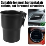 ⁦حامل أكواب للسيارة - يتم تعليقه على مكيف السيارة والابواب الجانبية- مصنوع من البلاستيك القوي - لون أسود⁩ - الصورة ⁦6⁩