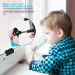 ⁦قفل أمان مع مفتاح للأبواب والنوافذ، سهل وسريع التركيب وقابل للتعديل، مثالي لنوافذ المنزل والمكتب.⁩ - الصورة ⁦3⁩