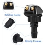 ⁦فوهة تنظيف الزجاج الأمامي عدد 2 - حجم صغير وسهل التركيب ، مناسب لمعظم السيارات.⁩ - الصورة ⁦4⁩