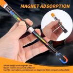 ⁦قلم فحص طلاء مغناطيسي للسيارة - عالي الدقة من 0-520 ميكرون، خفيف ومحمول، ألومنيوم بلاستيك متين، أداة تشخيص مغناطيسية.⁩ - الصورة ⁦3⁩