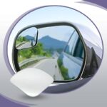 ⁦مراة مراية النقطة العمياء عدد 2– قابل للتعديل مع دوران 360°، رؤية واسعة وواضحة بزجاج محدب، تصميم شفاف بدون إطار، يناسب جميع السيارات بأمان وراحة.⁩ - الصورة ⁦2⁩