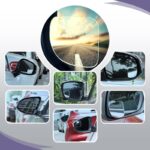 ⁦مراة مراية النقطة العمياء عدد 2– قابل للتعديل مع دوران 360°، رؤية واسعة وواضحة بزجاج محدب، تصميم شفاف بدون إطار، يناسب جميع السيارات بأمان وراحة.⁩ - الصورة ⁦3⁩
