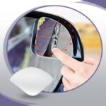 ⁦مراة مراية النقطة العمياء عدد 2– قابل للتعديل مع دوران 360°، رؤية واسعة وواضحة بزجاج محدب، تصميم شفاف بدون إطار، يناسب جميع السيارات بأمان وراحة.⁩ - الصورة ⁦4⁩