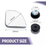 ⁦مراة مراية النقطة العمياء عدد 2– قابل للتعديل مع دوران 360°، رؤية واسعة وواضحة بزجاج محدب، تصميم شفاف بدون إطار، يناسب جميع السيارات بأمان وراحة.⁩ - الصورة ⁦6⁩