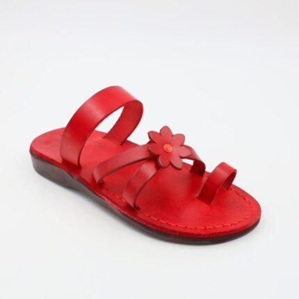 شبشب جلد من Camels للنساء لون أحمر