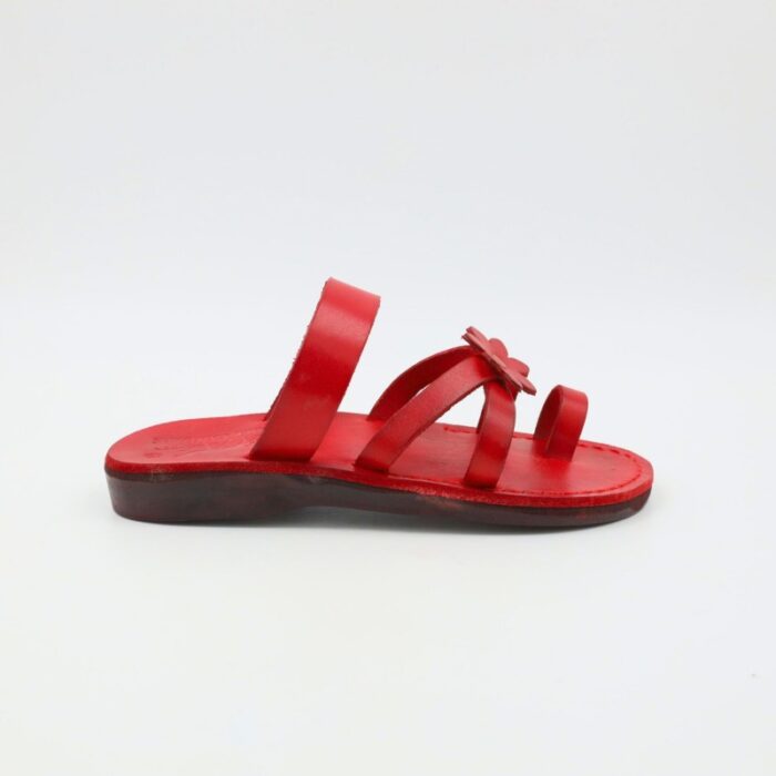 ⁦شبشب جلد من Camels للنساء لون أحمر⁩ - الصورة ⁦4⁩