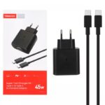 شاحن سريع Tranyoo 45W Type-C مع كابل Type-C