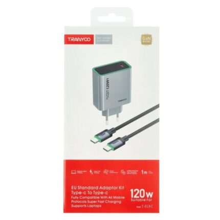 شاحن سريع Tranyoo 120W Type-C مع كابل 1 متر