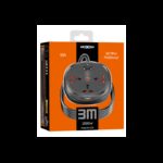 ⁦MOXOM MX-ST26 وصلة كهرباء 6 في 1 بطول 2 متر وشحن سريع PD20W⁩ - الصورة ⁦2⁩