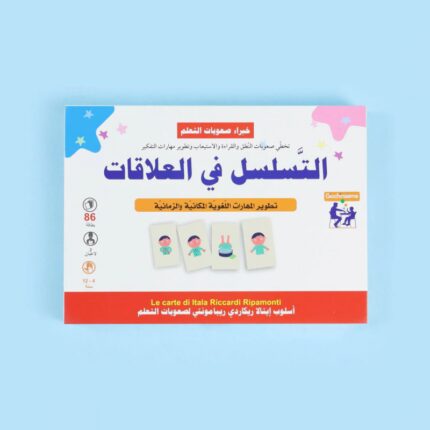 الألعاب تعلمية التسلسل في العلاقات تطوير المهارات اللغوية المكانية والزمانية
