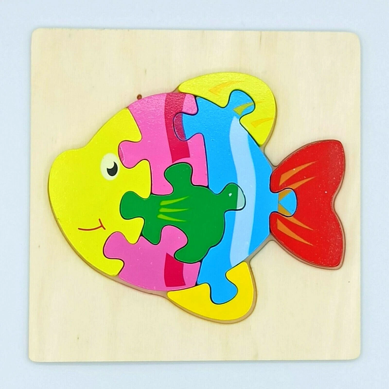 ⁦لعبة بزل حيوانات تعلمية شكل سمكة⁩ - الصورة ⁦1⁩