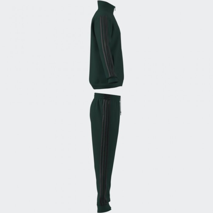 ⁦adidas Mens' Basic 3-Stripes Tricot Track Suit - Green⁩ - الصورة ⁦10⁩