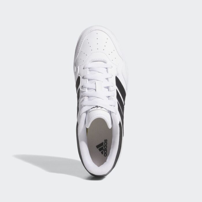 ⁦adidas Unisex' Hoops 4.0 Shoes - White⁩ - الصورة ⁦3⁩