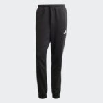 ⁦adidas Mens' Essentials Feelcozy Fleece Pants - Black⁩ - الصورة ⁦2⁩