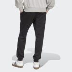 ⁦adidas Mens' Essentials Feelcozy Fleece Pants - Black⁩ - الصورة ⁦4⁩