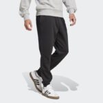 ⁦adidas Mens' Essentials Feelcozy Fleece Pants - Black⁩ - الصورة ⁦5⁩