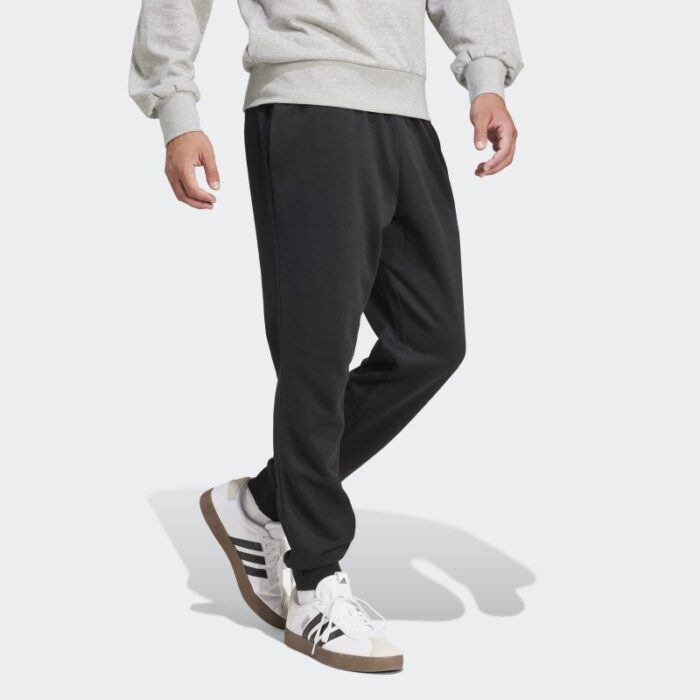 ⁦adidas Mens' Essentials Feelcozy Fleece Pants - Black⁩ - الصورة ⁦5⁩