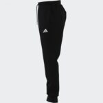 ⁦adidas Mens' Essentials Feelcozy Fleece Pants - Black⁩ - الصورة ⁦14⁩