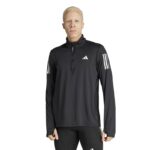 ⁦adidas Men's Own the Run Half-Zip Jacket - Black⁩ - الصورة ⁦2⁩