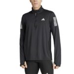 ⁦adidas Men's Own the Run Half-Zip Jacket - Black⁩ - الصورة ⁦3⁩