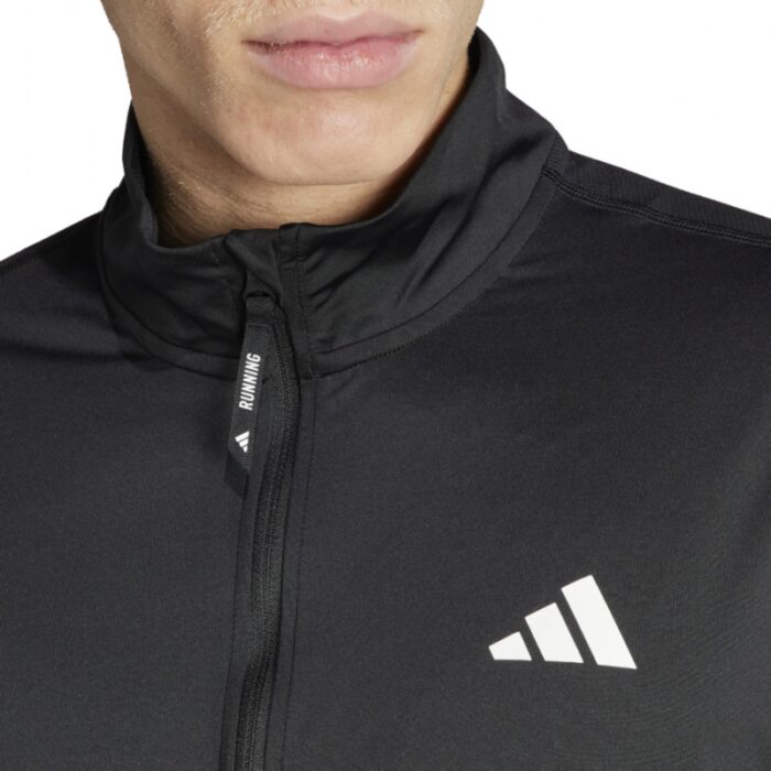 ⁦adidas Men's Own the Run Half-Zip Jacket - Black⁩ - الصورة ⁦6⁩