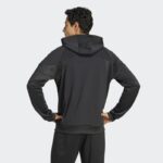 ⁦adidas Men's Tiro 25 Full-Zip Hoodie - Black⁩ - الصورة ⁦4⁩
