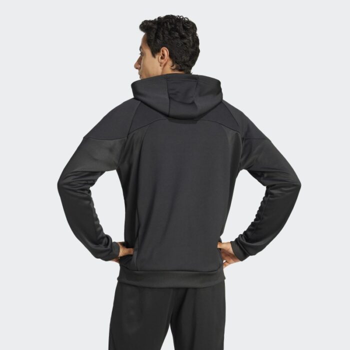 ⁦adidas Men's Tiro 25 Full-Zip Hoodie - Black⁩ - الصورة ⁦4⁩