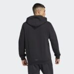 ⁦adidas Men's Designed for Training Hoodie - Black⁩ - الصورة ⁦4⁩