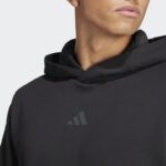 ⁦adidas Men's Designed for Training Hoodie - Black⁩ - الصورة ⁦6⁩