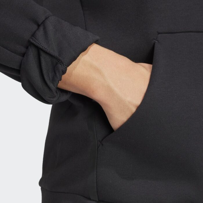 ⁦adidas Men's Designed for Training Hoodie - Black⁩ - الصورة ⁦7⁩