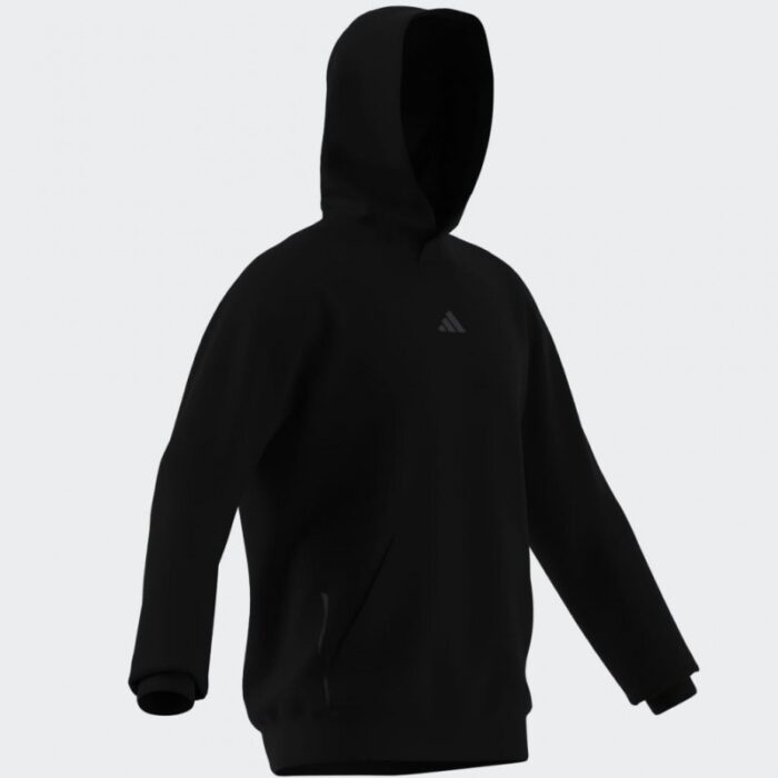⁦adidas Men's Designed for Training Hoodie - Black⁩ - الصورة ⁦9⁩