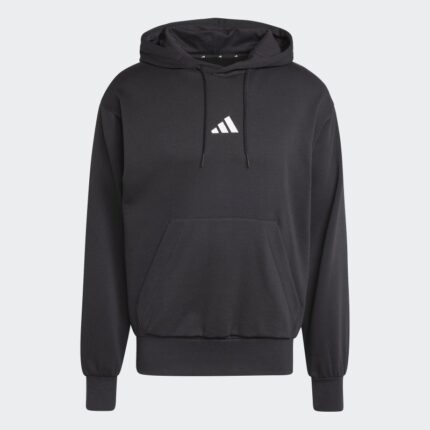 adidas Men's Essentials Feelcozy Fleece Hoodie - Black
